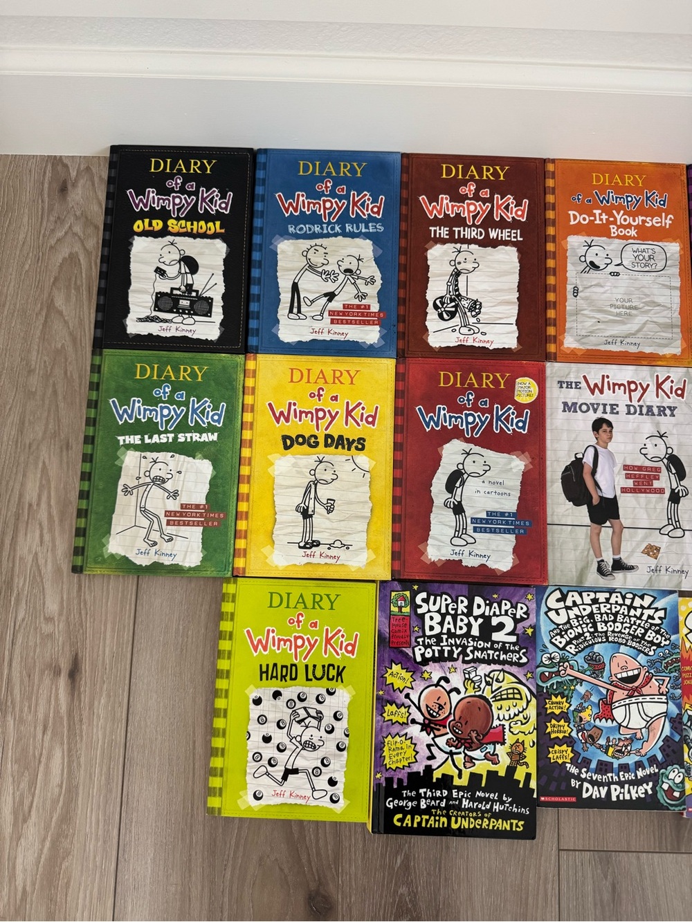 Diary of a Wimpy Kid Book Collection and Captain Underpants Assorted